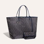 Goyard Saint Louis GM Tote Bag Navy Blue